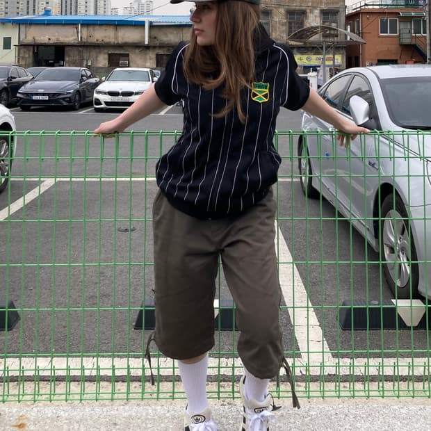 FUBU 반팔 져지 탑