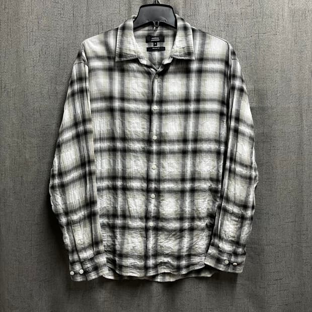 무신사 스탠다드 체크 셔츠 M RELAX FIT 오버핏