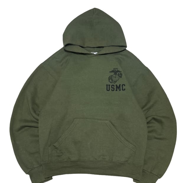 USMC 미해병대 올리브 후드티