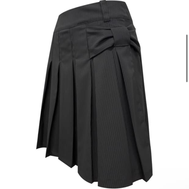 체메씨 사이드보우 플리츠 스커트 SIDE BOW PANEL PLEATS