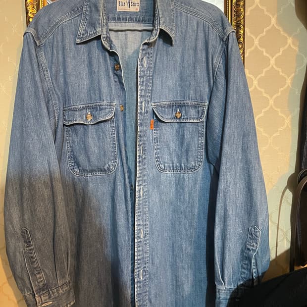 90s 리바이스 오렌지탭 데님 워크셔츠