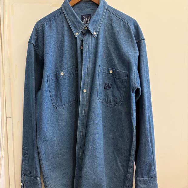 N145. 90s 갭 데님셔츠