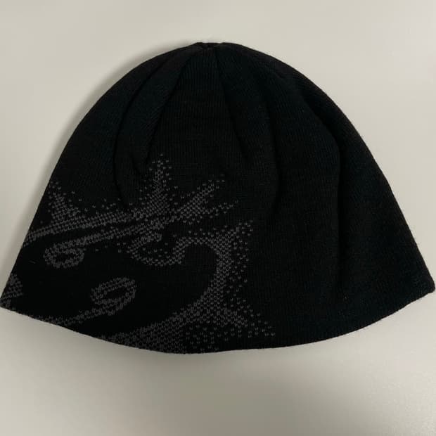 산산기어 로고 비니 블랙 - 23FW 1 size