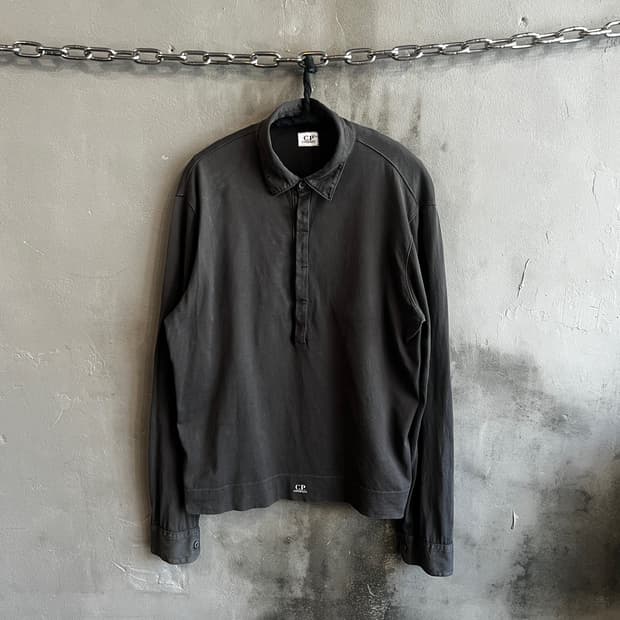 00s CP컴퍼니 가먼트 다이드 풀오버 셔츠