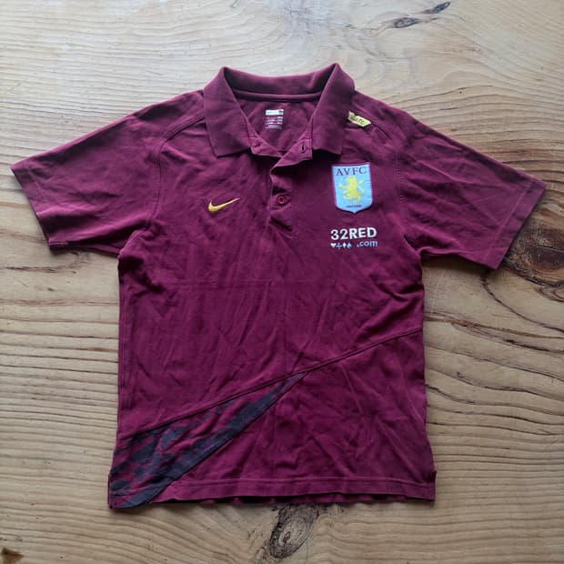 0708 나이키 아스톤빌라 트레이닝 폴로 셔츠