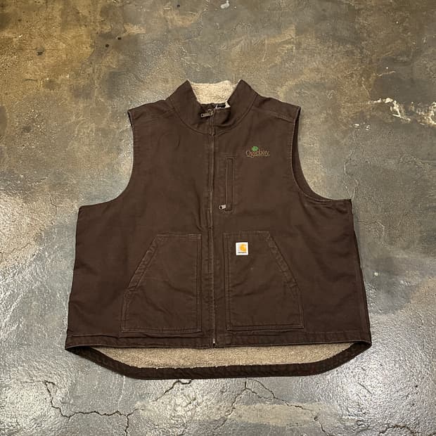 칼하트 워크자켓 베스트 브라운 XXL