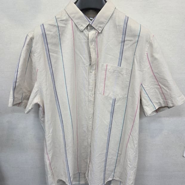 리버아일랜드 멀티컬러 스트라이프 셔츠반팔 L