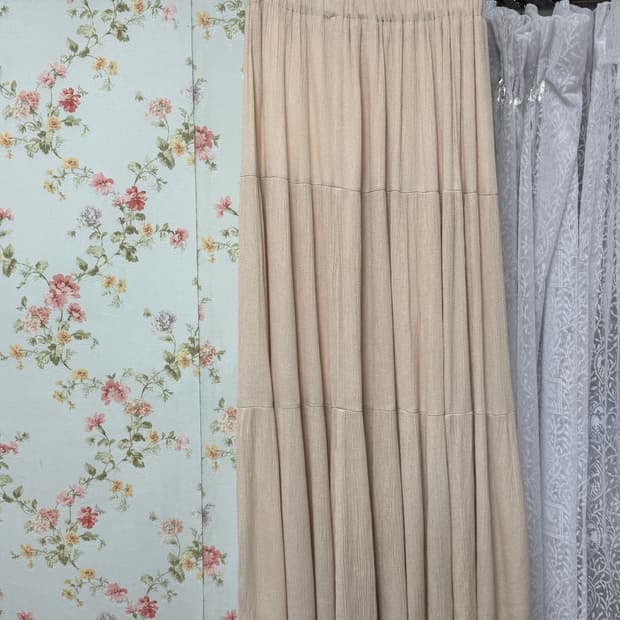 빈티지 베이지 롱스커트