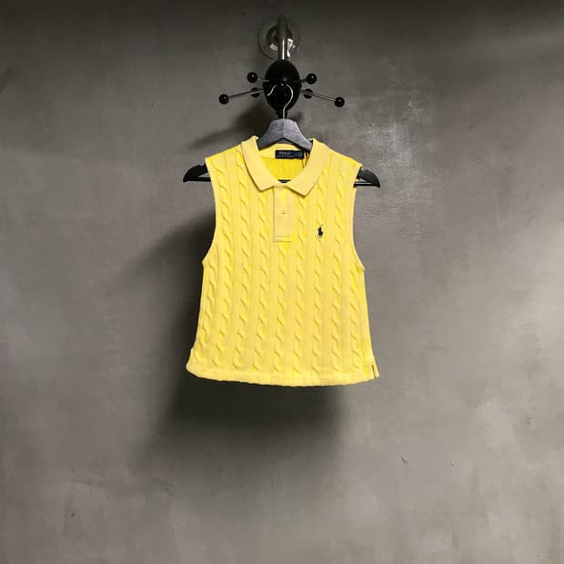 폴로 랄프로렌 QR 케이블 니트 베스트 L(W)