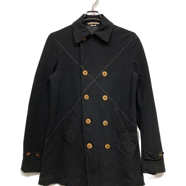 꼼데가르송 옴므플러스 에버그린 스티치 피코트