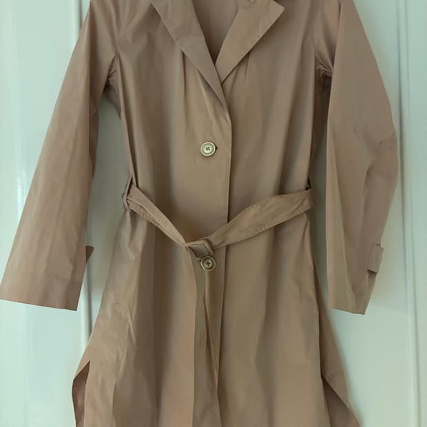 Jil Sander 벨티드 트렌치코트 블러쉬핑크 36