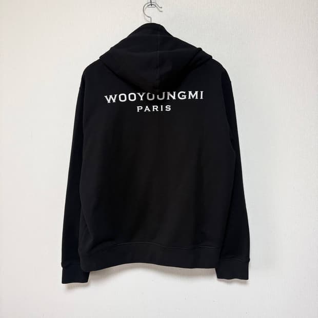 [48] 우영미 백로고 후드티 블랙