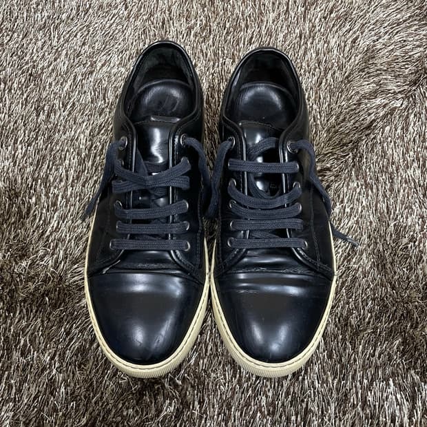 랑방 LANVIN 캡토 벨루어 스니커즈 7