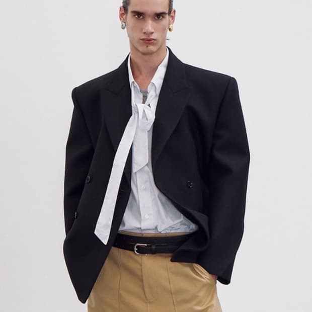 [S] 렉토 70S 아워글래스 실루엣 버진 울 테일러드 블레이저 자켓