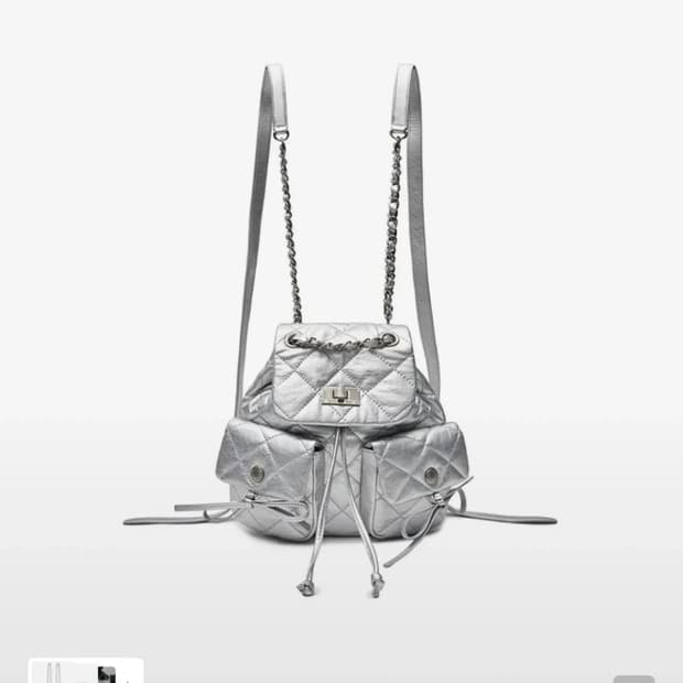 마뗑킴 실버 백팩