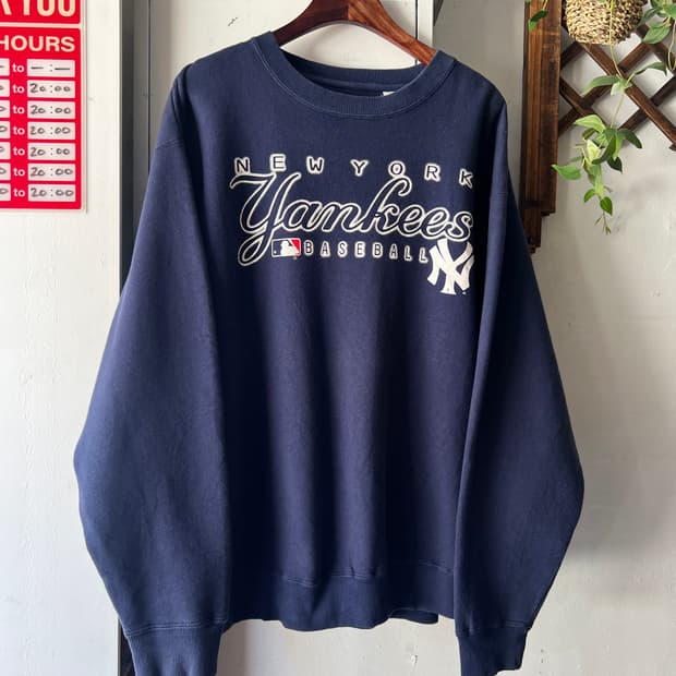 [L]90's Majestic USA 마제스틱 뉴욕 양키스 스웻셔츠