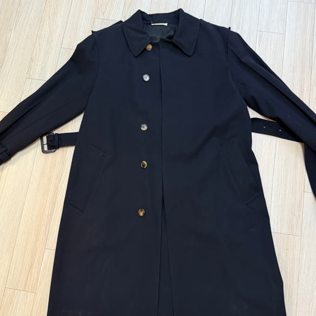 올드 셀린 네이비 트렌치 코트 36사이즈