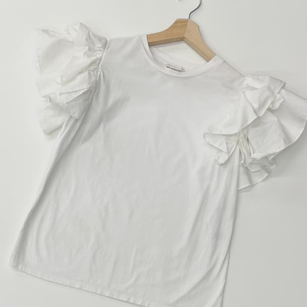 Alexander McQueen 알렉산더맥퀸 화이트 퍼프 블라우스
