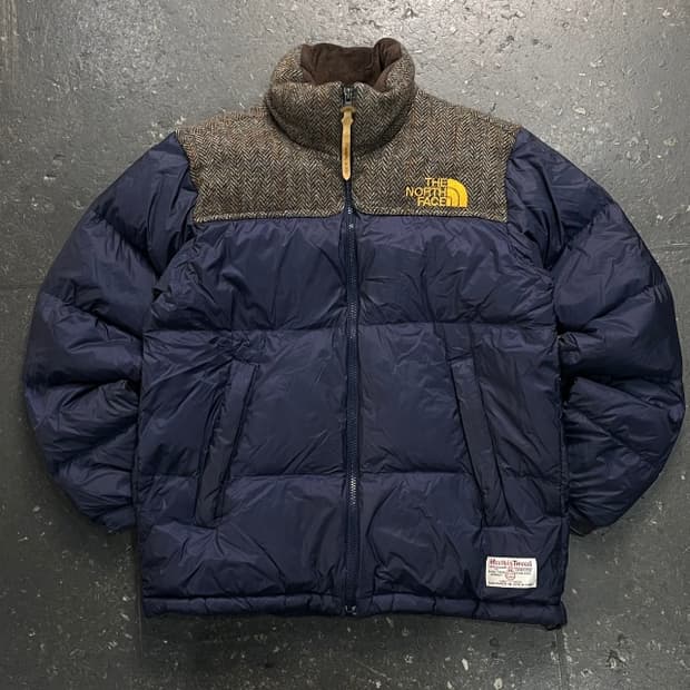 95 노스페이스 해리스트위드 눕시 패딩