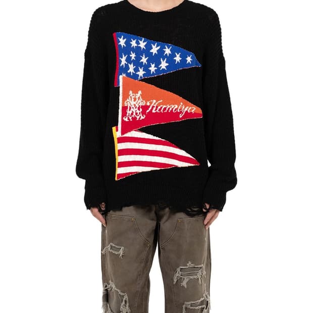 Kamiy 카미야 Three Frag Knit Pullover S사이즈