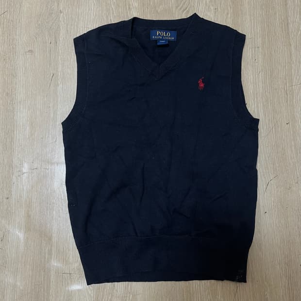 폴로 랄프로렌 키즈 브이넥 니트조끼 S/8