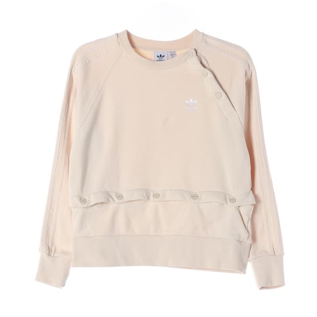 아디다스 AO CREW 스냅 버튼 디테일 맨투맨 S