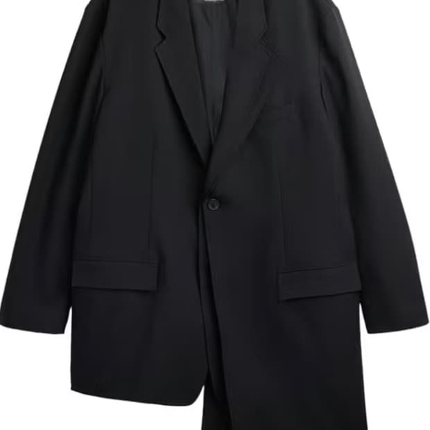 Y-3 비대칭 레이어드 블레이저