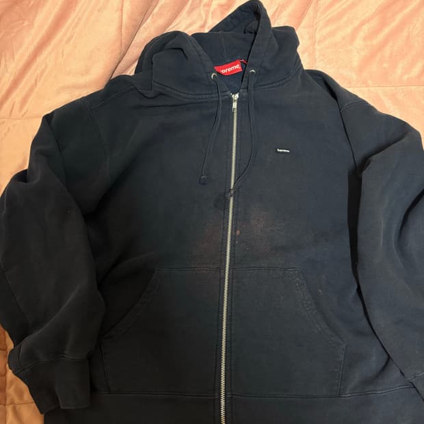 슈프림 후드집업 네이비 미디엄 