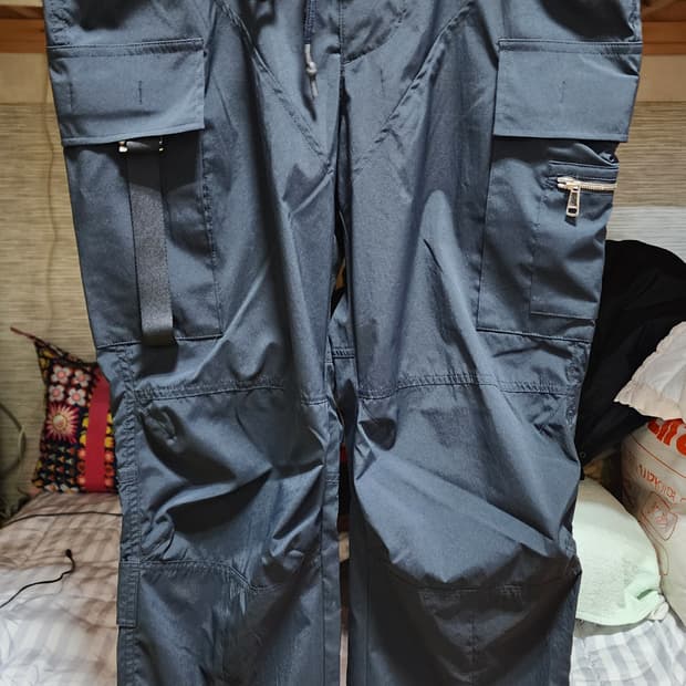 [S] 젠사이 멀티 카고 스트링 지퍼팬츠 카고팬츠 테크웨어