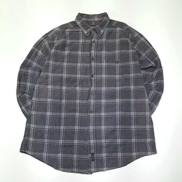 CL180 울리치 코튼 플란넬 차콜체크 셔츠