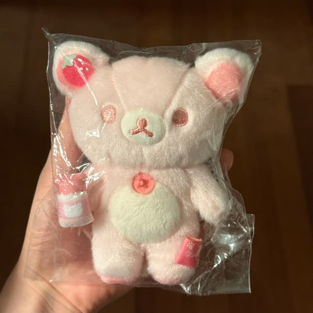 딸기 코리락쿠마 키링 온천 시리즈