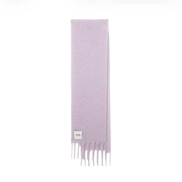 cos 모헤어 머플러 라일락