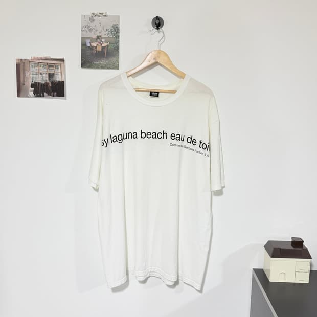 [XL] 스투시 x 꼼데가르송 라구나비치 티셔츠