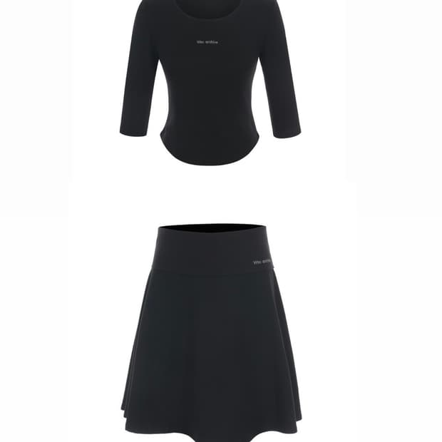 wsc -tee&skirt 세트