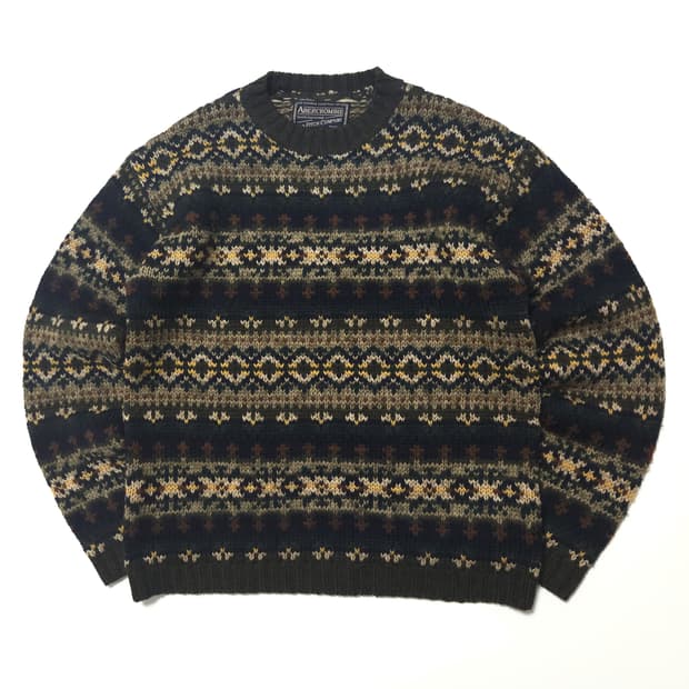 아베크롬비 00s 페어아일 니트 스웨터