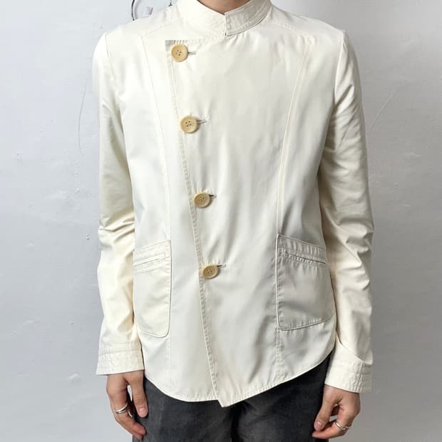 Armani Collezioni Cream Asymmetric High-