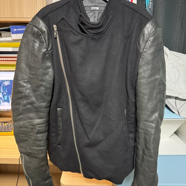 System homme 레더 자켓 100