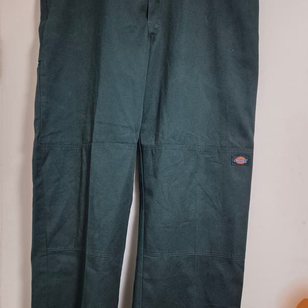 Dickies 더블니 팬츠 딥그린 허벅지40