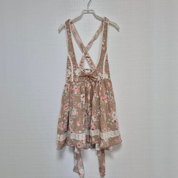 리즈리사 초고전템 러블리 히메갸루 앤틱브라운 플로럴 점퍼스커트