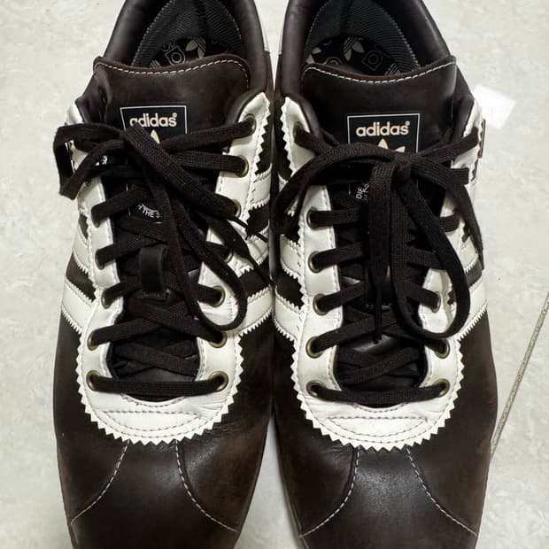 아디다스 베른 브라운 레더 고어택스 270