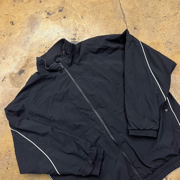 [정품/L] 아디다스 블랙 라인 포인트 바람막이 점퍼 b10