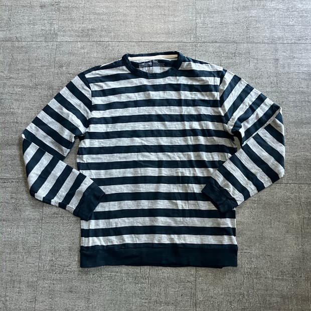 일본빈티지 올드스쿨아메카지 혁오풍 스트라이프티셔츠