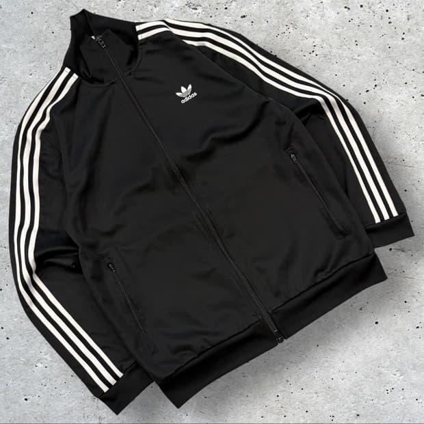 [L] 아디다스 베켄바우어 삼선 트랙탑 져지 블랙 D163