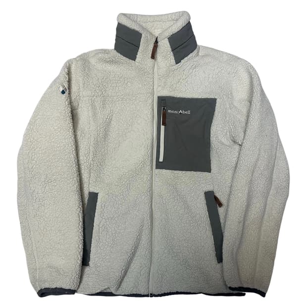 몽벨 화이트플리스자켓 95