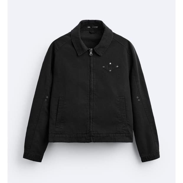 자라 스터드 디테일 재킷 4302/321 BLACK