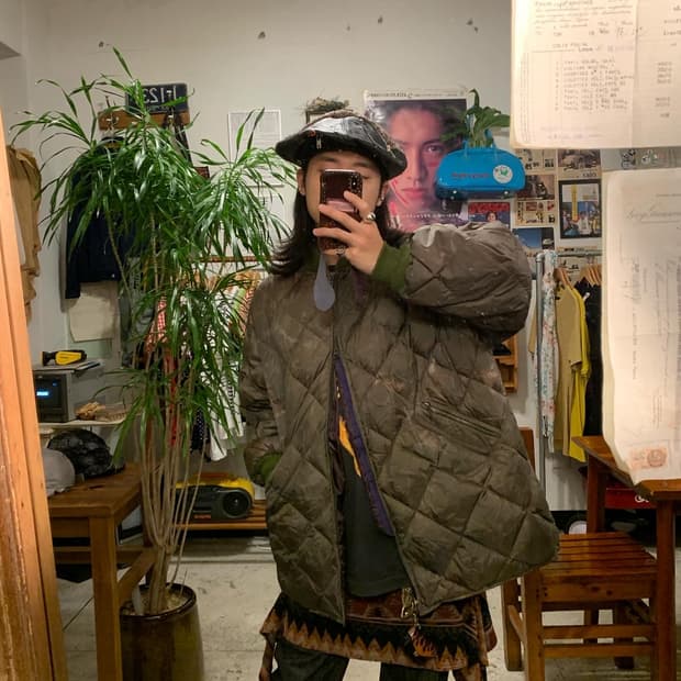 니들스 페이딩 퀼팅 자켓