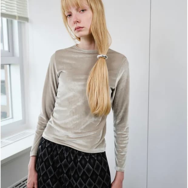 엔조블루스 벨벳티셔츠