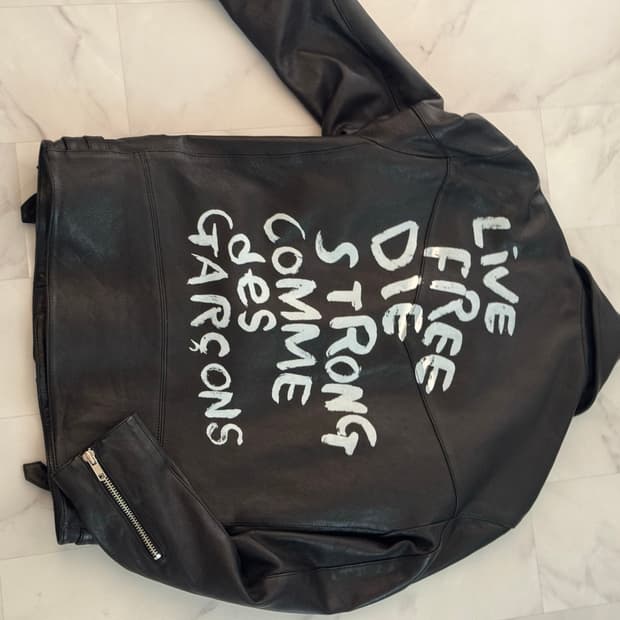 꼼데가르송 레더자켓