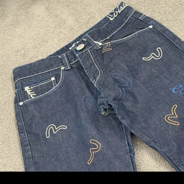 [정품/30] 에비수 EVISU 로고 데님 청바지 c1