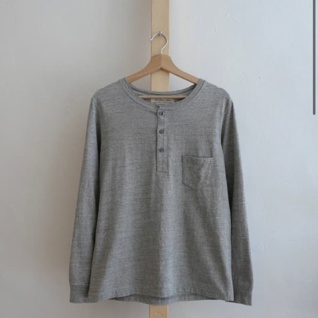 Remi relief henley neck long sleeve